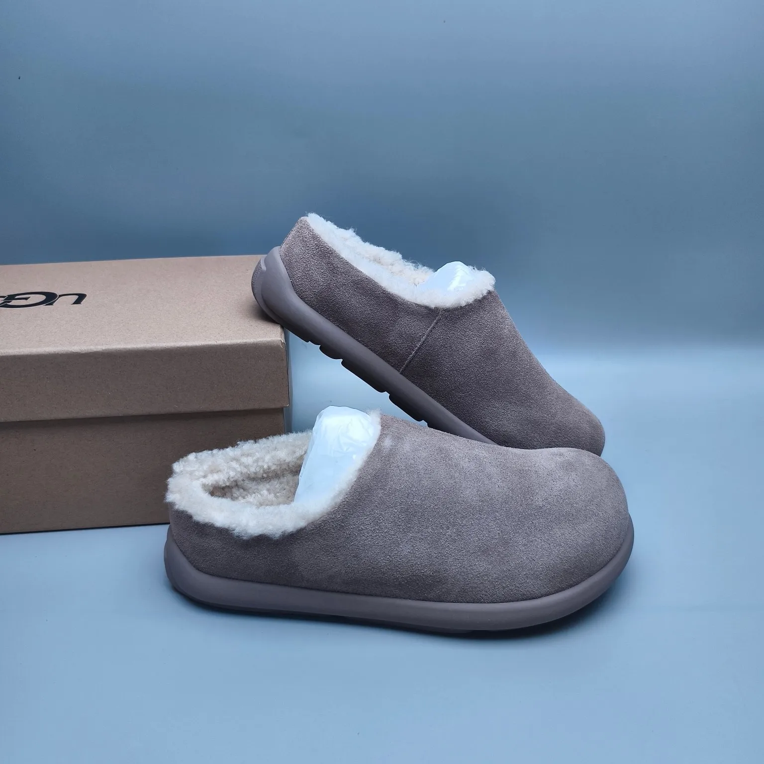 💰480 UGG sheepskin all-in-one snow boots 5098 slip-on home shoes Color: Maroon Antelope Brown Twilight Matching code: 35-40